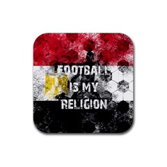 Football Is My Religion Rubber Coaster (square) 