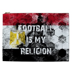 Football Is My Religion Cosmetic Bag (xxl)  by Valentinaart