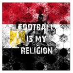 Football is my religion Large Satin Scarf (Square) Front