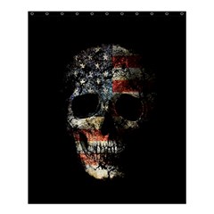 Skull Shower Curtain 60  X 72  (medium)  by Valentinaart