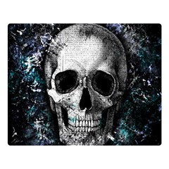 Skull Double Sided Flano Blanket (large)  by Valentinaart