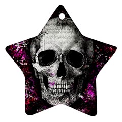 Skull Ornament (star) by Valentinaart