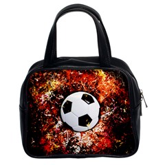 Football  Classic Handbags (2 Sides) by Valentinaart