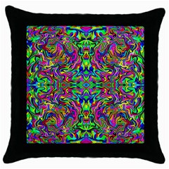 Colorful-15 Throw Pillow Case (black) by ArtworkByPatrick