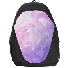 Beautiful Rose, Soft Violet Colors Backpack Bag by FantasyWorld7