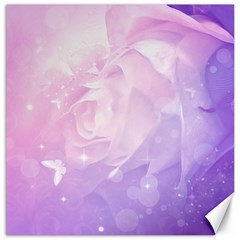 Beautiful Rose, Soft Violet Colors Canvas 12  X 12   by FantasyWorld7