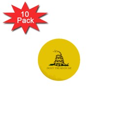 Gadsden Flag Don t Tread On Me 1  Mini Buttons (10 Pack)  by snek