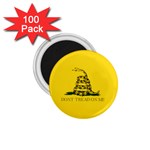 Gadsden Flag Don t tread on me 1.75  Magnets (100 pack)  Front