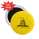 Gadsden Flag Don t tread on me 2.25  Magnets (100 pack)  Front