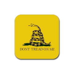 Gadsden Flag Don t Tread On Me Rubber Coaster (square) 