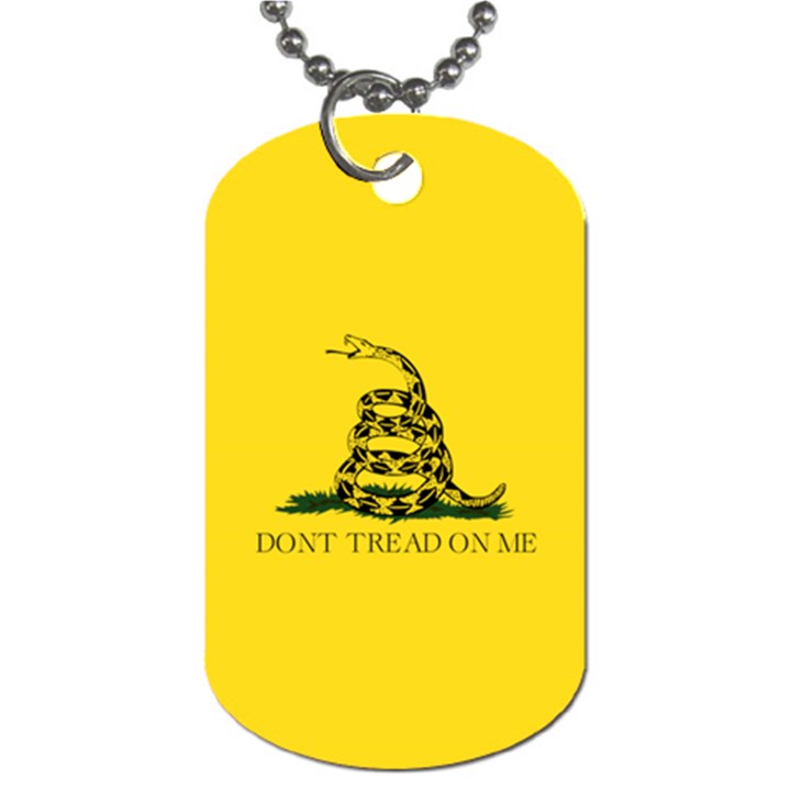 Gadsden Flag Don t tread on me Dog Tag (Two Sides)