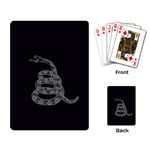 Gadsden Flag Don t tread on me Playing Card Back