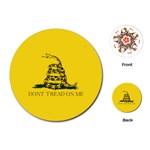 Gadsden Flag Don t tread on me Playing Cards (Round)  Front