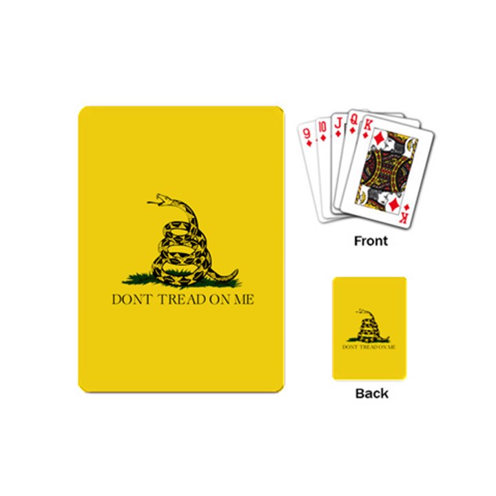 Gadsden Flag Don t tread on me Playing Cards (Mini) 