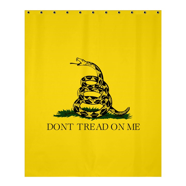 Gadsden Flag Don t tread on me Shower Curtain 60  x 72  (Medium) 