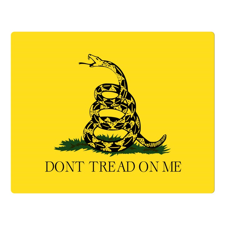 Gadsden Flag Don t tread on me Double Sided Flano Blanket (Large) 