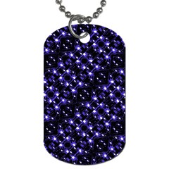 Dark Galaxy Stripes Pattern Dog Tag (one Side) by dflcprints