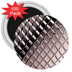 3d Abstract Pattern 3  Magnets (100 Pack)