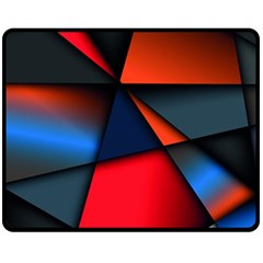 3d And Abstract Fleece Blanket (Medium) 