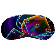 3d Cube Dice Neon Sleeping Masks