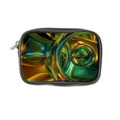 3d Transparent Glass Shapes Mixture Of Dark Yellow Green Glass Mixture Artistic Glassworks Coin Purse by Sapixe
