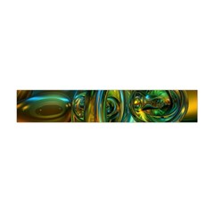 3d Transparent Glass Shapes Mixture Of Dark Yellow Green Glass Mixture Artistic Glassworks Flano Scarf (mini)