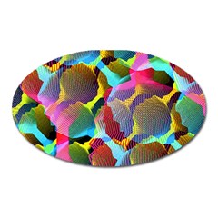 3d Pattern Mix Oval Magnet