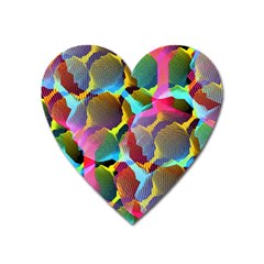 3d Pattern Mix Heart Magnet by Sapixe