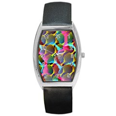 3d Pattern Mix Barrel Style Metal Watch by Sapixe