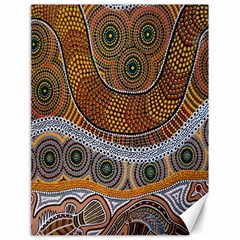 Aboriginal Traditional Pattern Canvas 18  X 24  