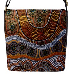 Aboriginal Traditional Pattern Flap Messenger Bag (s)