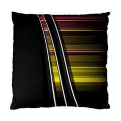 Abstract Multicolor Vectors Flow Lines Graphics Standard Cushion Case (one Side)