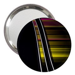 Abstract Multicolor Vectors Flow Lines Graphics 3  Handbag Mirrors by Sapixe