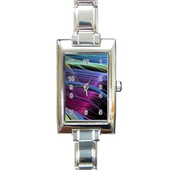 Abstract Satin Rectangle Italian Charm Watch