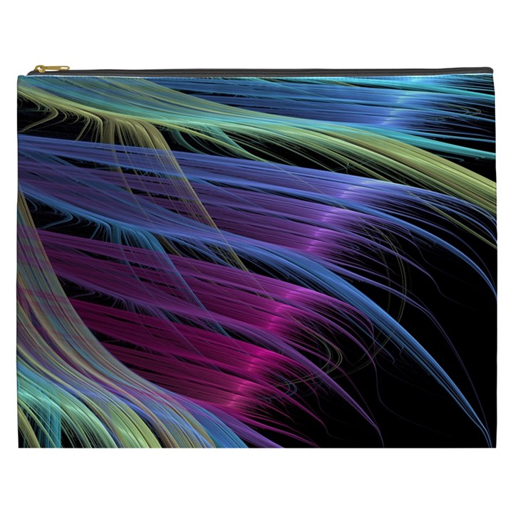 Abstract Satin Cosmetic Bag (XXXL) 