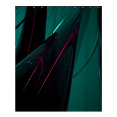 Abstract Green Purple Shower Curtain 60  X 72  (medium)  by Sapixe