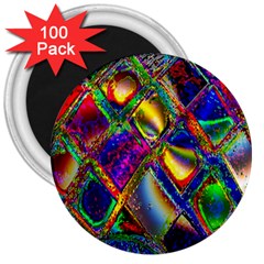 Abstract Digital Art 3  Magnets (100 Pack) by Sapixe