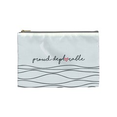 Proud Deplorable Maga Women For Trump With Heart And Handwritten Text Cosmetic Bag (medium)  by snek