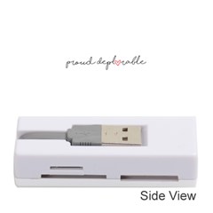 Proud Deplorable Maga Women For Trump With Heart And Handwritten Text Memory Card Reader (stick)  by snek