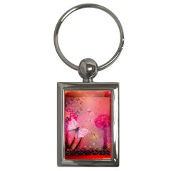 Wonderful Butterflies With Dragonfly Key Chains (rectangle)  by FantasyWorld7