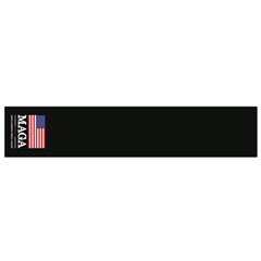 Maga Make America Great Again With Us Flag On Black Small Flano Scarf by snek