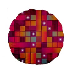 Abstract Background Colorful Standard 15  Premium Round Cushions