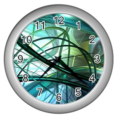 Abstract Wall Clocks (Silver) 