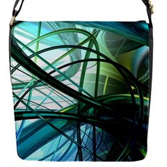 Abstract Flap Messenger Bag (S)