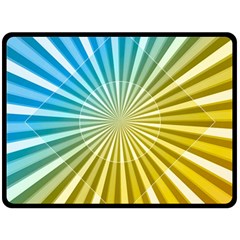 Abstract Art Art Radiation Double Sided Fleece Blanket (large) 