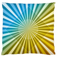 Abstract Art Art Radiation Large Flano Cushion Case (two Sides)