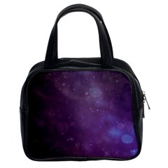 Abstract Purple Pattern Background Classic Handbags (2 Sides)