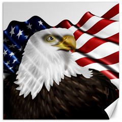 American Eagle Flag Sticker Symbol Of The Americans Canvas 12  X 12  