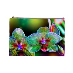 Alien Orchids Floral Art Photograph Cosmetic Bag (large)  by Sapixe