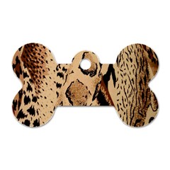 Animal Fabric Patterns Dog Tag Bone (two Sides) by Sapixe